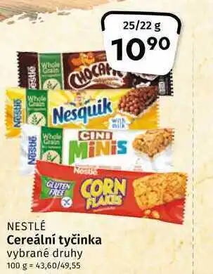 Coop Nestlé cereální tyčinka 25g,/22g vybrané druhy nabídka