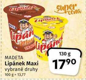 Coop Madeta lipánek 130 g nabídka