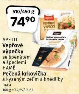 Coop Hamé pečená krkovička s kysaným zelím a knedlíky 510/450g nabídka
