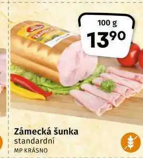 Coop Zámecká šunka standardní 100g nabídka