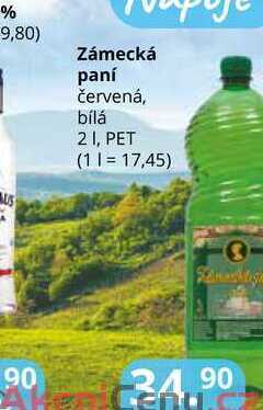 Potraviny CZ Zámecká paní červená, bílá 2l nabídka