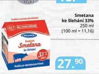 Potraviny CZ Smetana ke šlehání 33% 250 ml nabídka
