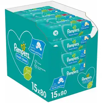 Rohlik.cz Pampers fresh clean baby vlhčené ubrousky 15×80 ks nabídka