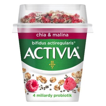 Rohlik.cz Activia probiotický jogurt bílý s granolou s chia semínky a malinami nabídka