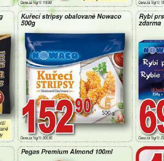 Lidl Kuřecí stripsy obalované nowaco nabídka
