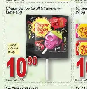 Lidl Chupa chups skull strawberry-lime nabídka
