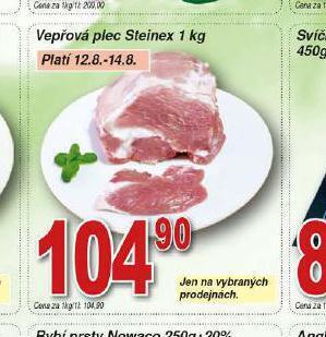 Lidl Vepřová plec nabídka