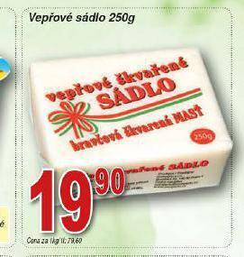 Lidl Vepřové sádlo nabídka