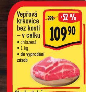 Jip Vepřová krkovice bez kosti nabídka