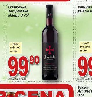 Lidl Frankovka templářské sklepy nabídka
