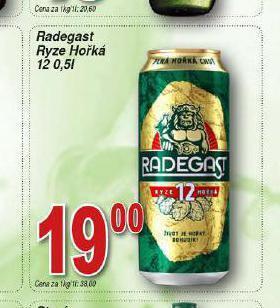 Lidl Pivo radegast ryze hořká 12 nabídka