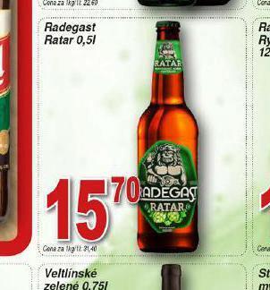 Lidl Pivo radegast ratar nabídka