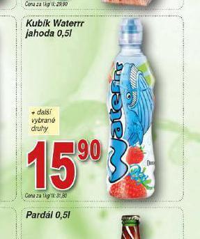 Lidl Kubík waterrr jahoda nabídka