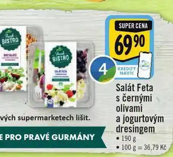 Jip Salát feta s černými olivami a jogurtovým dresingem nabídka