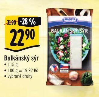 Jip Balkánský sýr nabídka