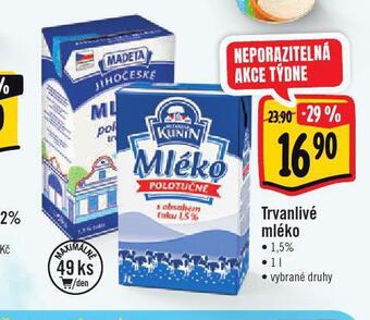 Jip Trvanlivé mléko nabídka