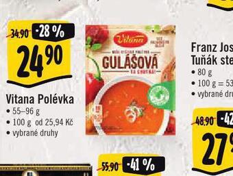 Jip Vitana polévka nabídka