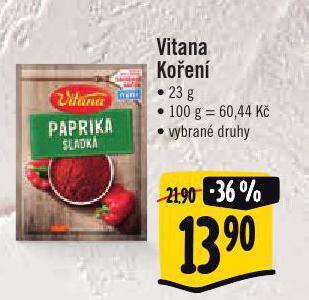 Jip Vitana koření nabídka