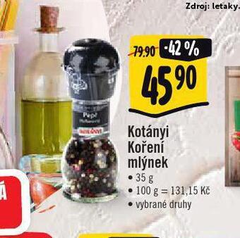 Jip Kotányi koření nabídka