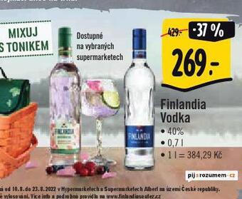 Jip Finlandia vodka nabídka