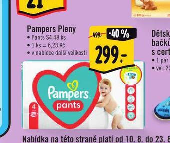 Jip Pampers pleny nabídka