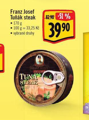 Albert Franz josef tuňák steak nabídka