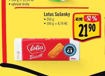 Jip Lotus sušenky nabídka