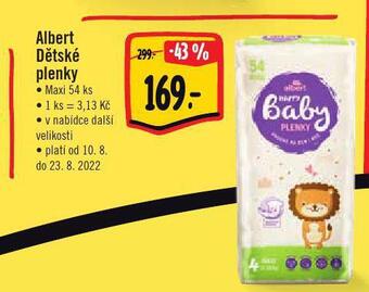 Jip Dětské plenky nabídka