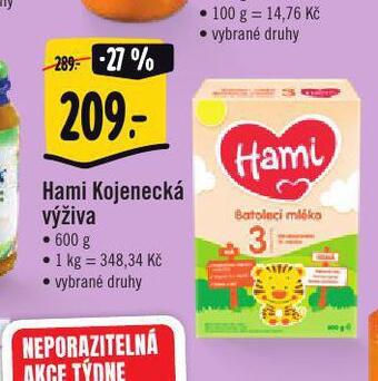 Jip Hami kojenecká výživa nabídka