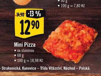 Albert Mini pizza nabídka