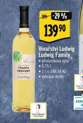 Albert Vinařství ludwig family nabídka