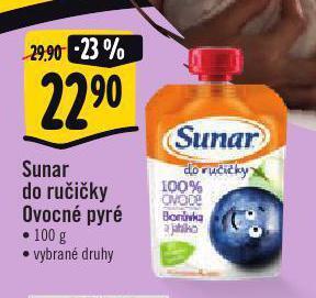 Albert Sunar ovocné pyré nabídka