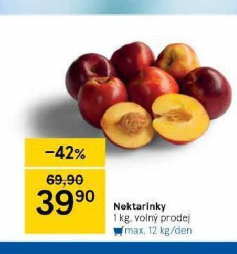 Tesco Nektarinky nabídka