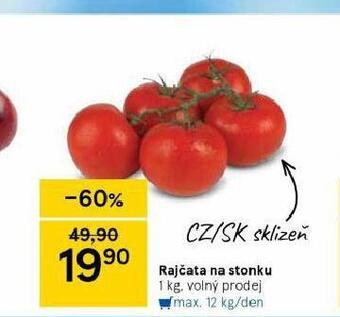 Tesco Rajčata nabídka