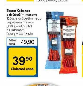Tesco Kabanos nabídka