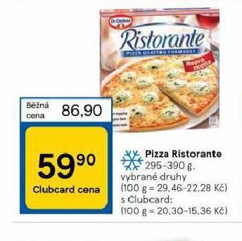 Tesco Pizza ristorante nabídka