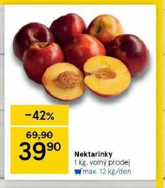 Tesco Nektarinky nabídka