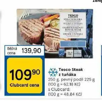 Tesco Steak z tuňáka nabídka