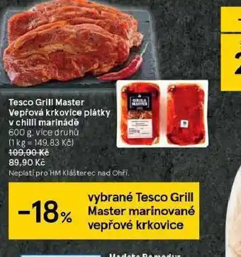 Tesco Vepřová krkovice nabídka