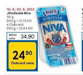 Tesco Jihočeská niva nabídka