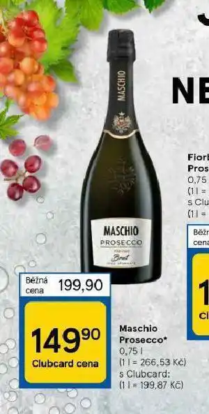 Tesco Maschio prosecco nabídka