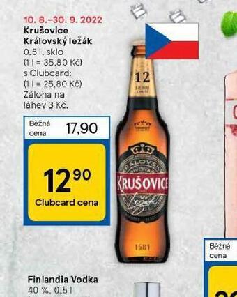 Tesco Pivo krušovice nabídka