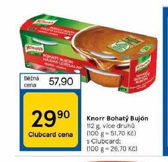 Tesco Knorr bohatý bujón nabídka