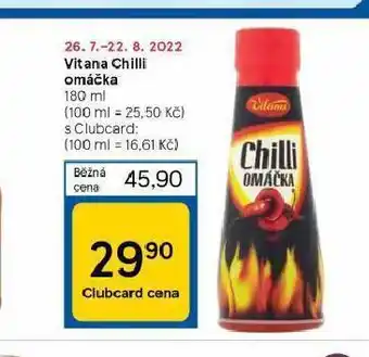 Tesco Vitana chilli omáčka nabídka