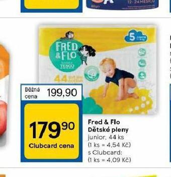 Tesco Fred & flo dětské pleny nabídka