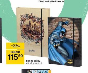Tesco Box na sešity nabídka