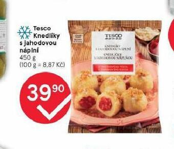 Tesco Knedlíky s jahodovou náplní nabídka