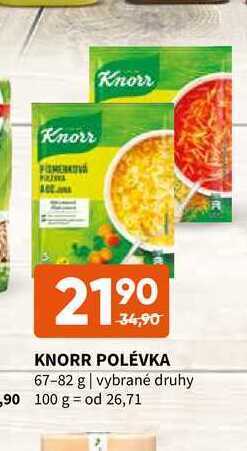 Terno Knorr polévka 67-82 g nabídka