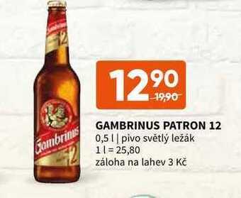 Terno Gambrinus patron 12 0,5 l nabídka