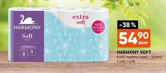 Terno Harmony soft 8 rolí toaletní papír - 3vrstvý nabídka